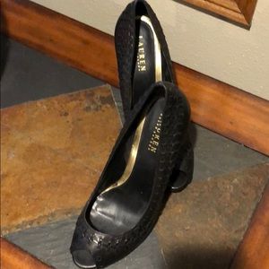 Ralph Lauren black heels size 8.5